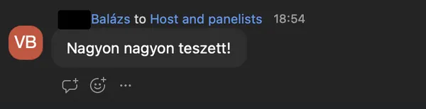 Balázs V. véleménye az AI Egyetem webinárjáról: „Nagyon nagyon teszett!”